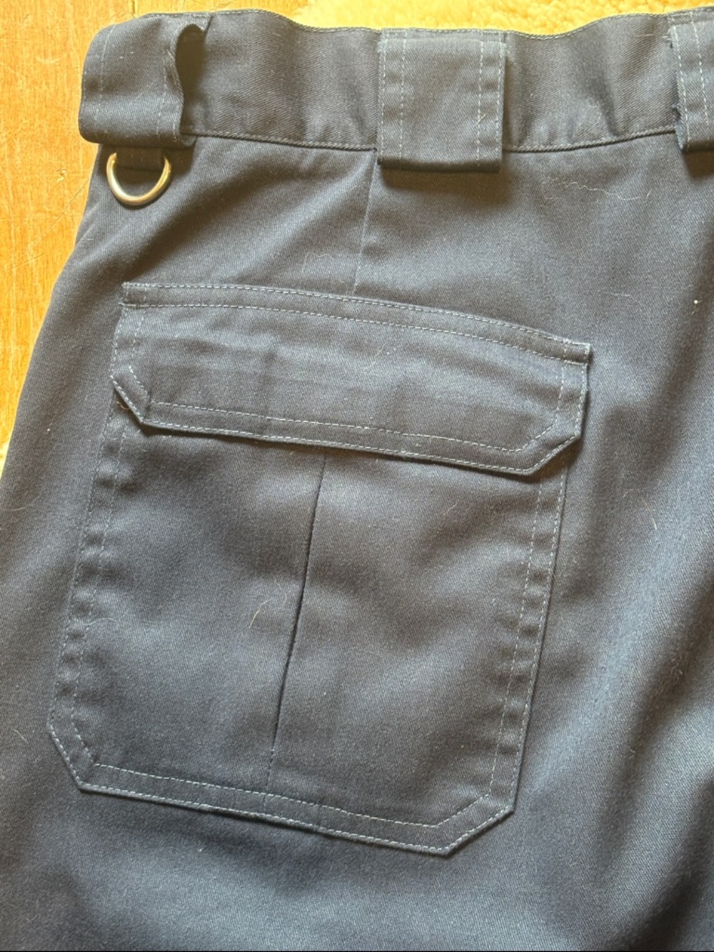 Men's Vintage Tilley Endurables Dark Navy Utility Cargo Pants with Flap Pockets - Picture 8 of 9